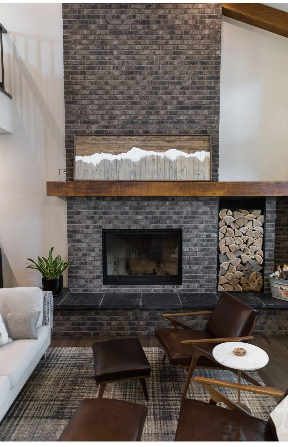 Interior craftsmanship — great room with vaulted ceiling